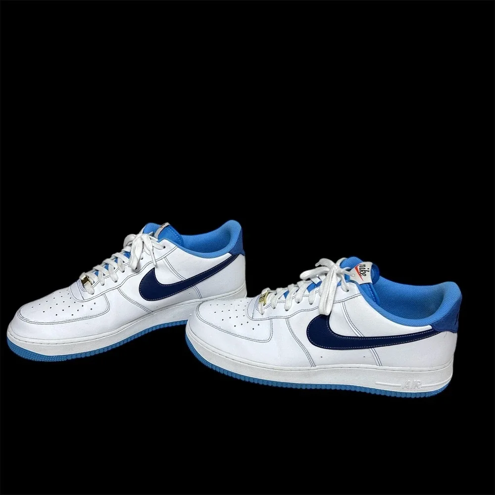 Nike Air Force 1 '07 First Use White University Blue Mens 14 Sneakers DA8478 100